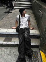 クロップドマッスルフィットアーカイブTシャツ