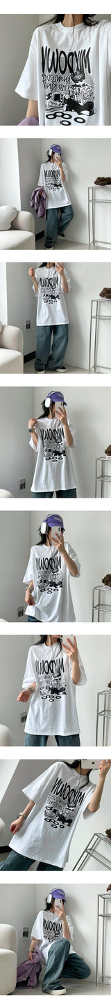 Leptil オーバーフィット半袖Tシャツ