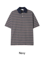 Aaron Multi-Stripe Collar Tee