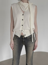 Lumen Scarf Shawl Knit Vest