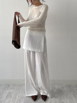 Euro Wrap Nylon Wide Pants
