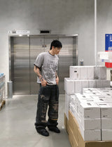 No.1353 LT クロップレイヤードハーフTシャツ (3color)