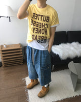 ミックス プリンティング ショートスリーブ Tシャツ