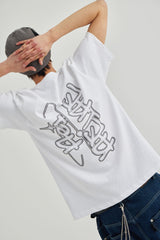 クロームグラフィックTシャツ [ホワイト]