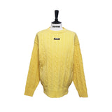 Yellow Cable Knit