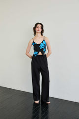 FLUTTER TOP / BLUE
