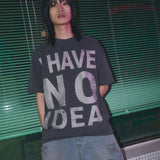 Untitled No Idea Pigment Wash Short Sleeve Washed Black