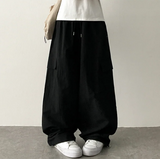 Roa Baslock Nylon Cargo Wide Pants