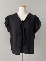Tulip Tie Short Sleeve Blouse