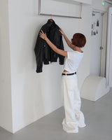 ロールアップルーズフィットクロップド半袖Tシャツ