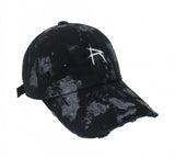 dirty gray coating destroyed ball cap