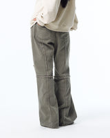 Double Pocket Incision Jeans/Grey