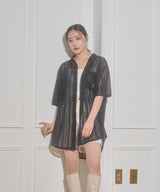 UNISEX レースポケットシャツ