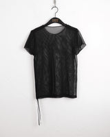 レペ メッシュレイヤードサイドストリング 半袖Tシャツ