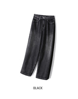 Undersnap wide denim pants