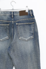 ボーイブーツカットデニムパンツ(S-L)