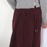Kinf Corduroy Side Pintuck Two-Way Pants