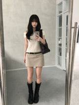 Vine Low-rise Mini Skirt (4 colors)