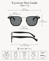 Violet Grey Gradient Square Sunglasses