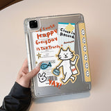 Shopping Cat Illustration iPad Case