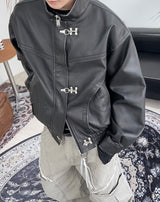 Tonyed Hook Washed Leather Jumper