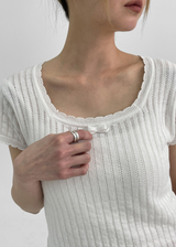 [MADE] Scarlet Square Cotton Knit