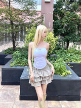 1383. Rose patch cap sleeveless (3color)