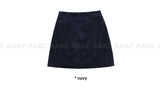(Lining Fleece) SUEDE MIDI SKIRT