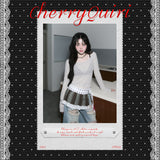 sheer layered unbal sleeve - grey