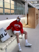  Urban Stanford Double Middle Cloth Embroidery Hoodie