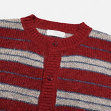 [wool21%] スウェイマルチストライプカーディガン