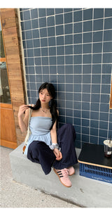 ナンバーネイビーカジュアルバンディングパンツ
