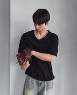 [LANARCH] Basic U-Neck Short Sleeve T-Shirt