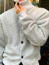 INF High-neck cardigan