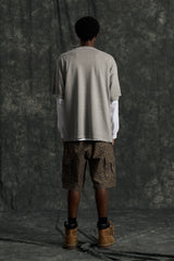 キャットピグメントTシャツ (Grey)