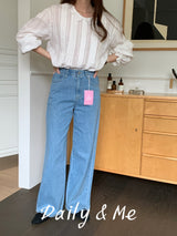 Summer cool wide denim(2color)