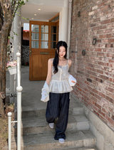 Non-Fade Stitch Wide Denim Pants (2color)