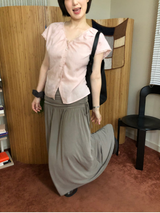 Modal shirring skirt