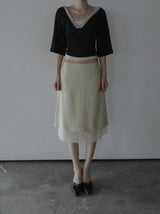 ルイーズ レイヤード ミディスカート