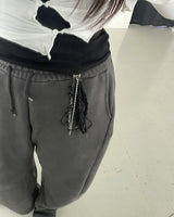 Boucle Mix Long Tassel Keychain