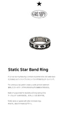 Static Star Band Ring
