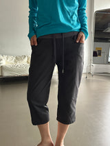 Crime Sleek Hip Button Capri Pants 3color