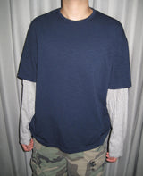 レイヤード ダブルスリーブ ロングスリーブ Tシャツ(3c)