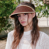 ダイアナラフィアサンバイザー (ブラウン)