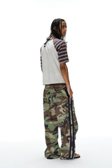 Camo Double Waist Pants