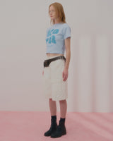 ポインテージロゴクロップTシャツ-SKY BLUE