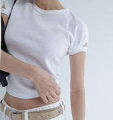 [Keatin] ラグランカッティング ショートスリーブリブTシャツ- 4カラー
