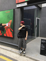 ストックセミクロップ ショートスリーブTシャツ4C