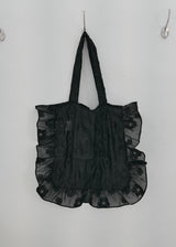 [jiwonywony x voor] Frill Blossom Shoulder Bag_Black