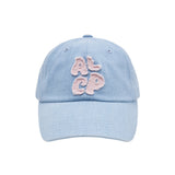 ALCP アップリケウォッシュドボールキャップ (Light Blue Denim)